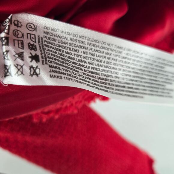 NWT Mango S Red Wintour Tweed Jacket Button Down Collarless Knit Long Sleeve - Picture 11 of 11